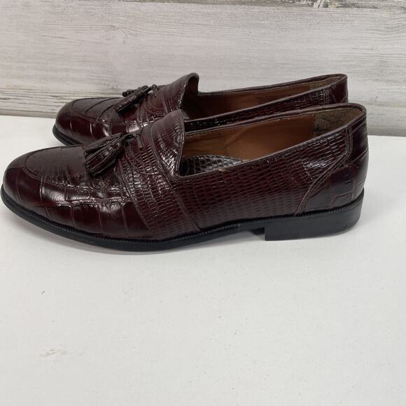 Vintage Stacy Adams Men's Genuine Snakeskin Dress Shoes Slip on US Size 11.5 EUC - Picture 4 of 14